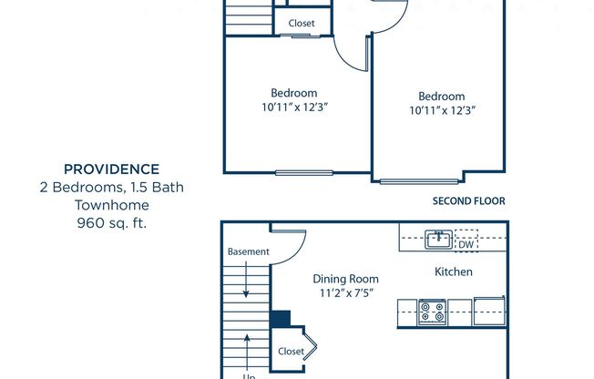 2 beds, 1.5 baths, 950 sqft, $1,546, Unit B104