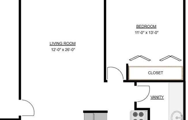 1 bed, 1 bath, 700 sqft, $1,169, Unit 2117-6