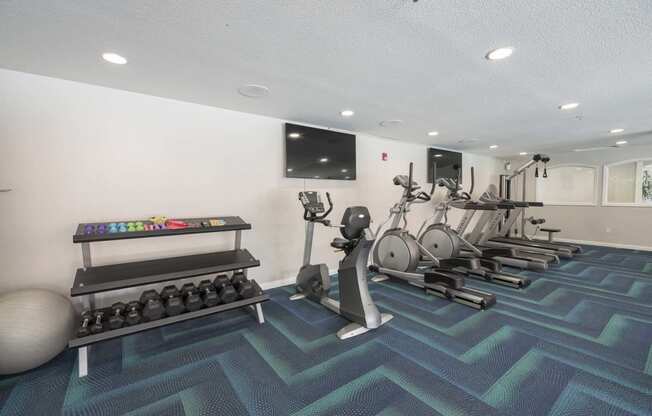 Modern Fitness Center at Bella Vista Apartments