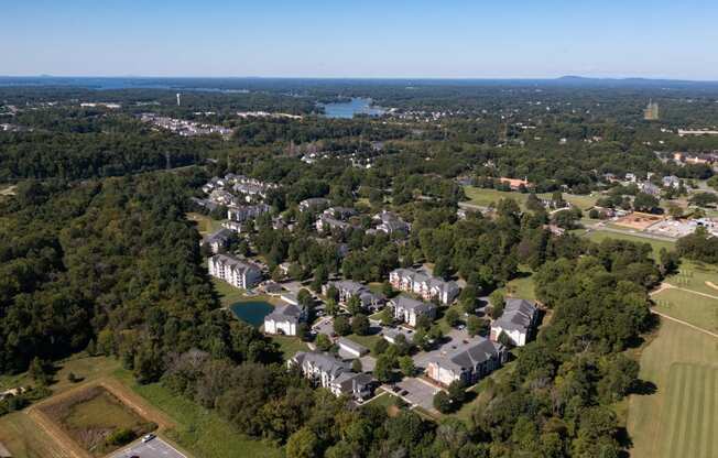 Drone View at Abberly Green Apartment Homes, North Carolina