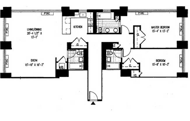 3 beds, 3 baths, 1,647 sqft, $15,000, Unit 43H