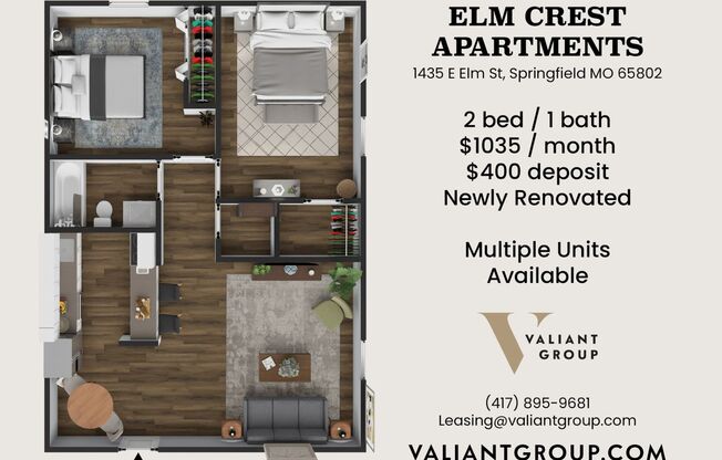 Elm Crest Apartments in Rountree Neighborhood