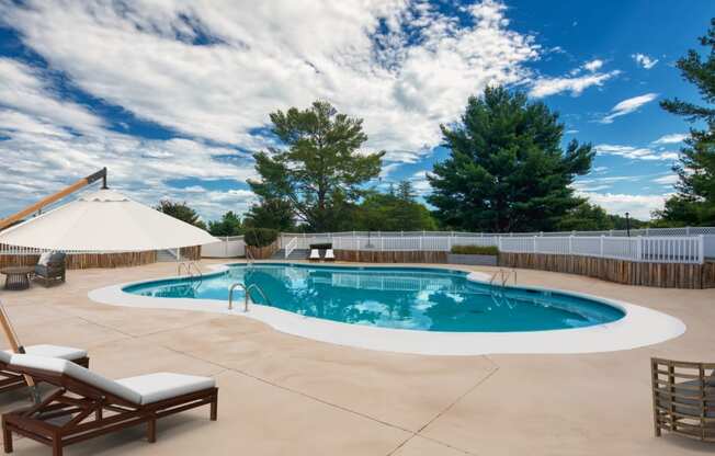 Pool at The Everett Apartments  in Roanoke, VA 24018