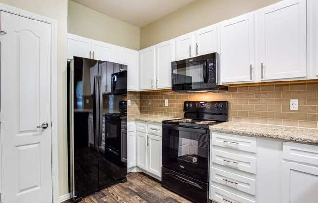 Upgraded black appliance package in some homes!