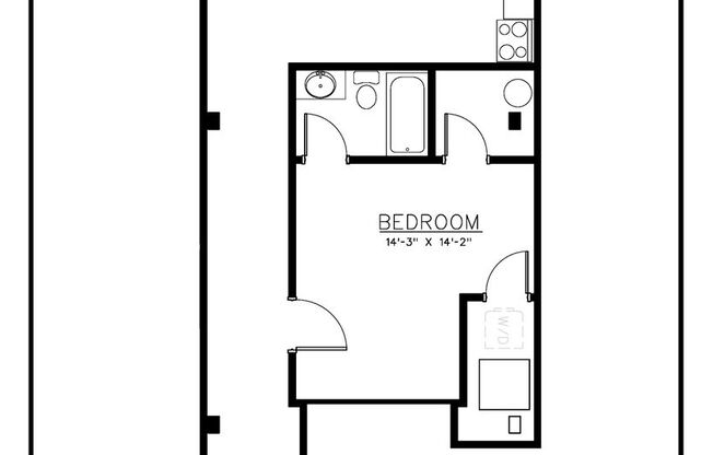 1 bed, 1 bath, 665 sqft, $1,375, Unit Jane 302