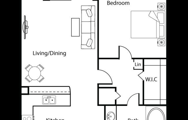 1 bed, 1 bath, 700 sqft, $2,150