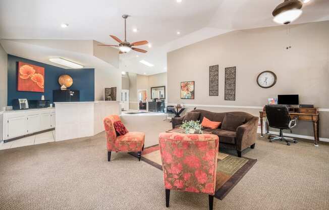 Clubhouse Interior at Reflections Apartment Homes in Gainesville, Florida, FL