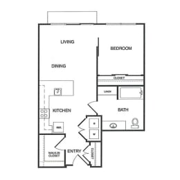 1 bed, 1 bath, 705 sqft, $2,387