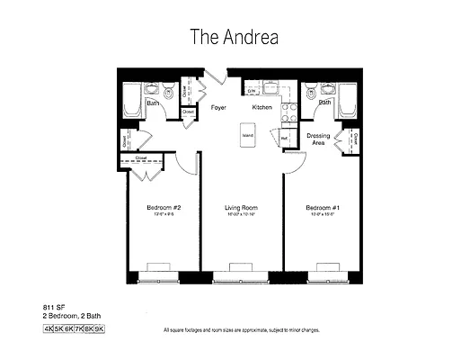 Studio, 1 bath, $5,588, Unit 4K