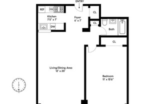 1 bed, 1 bath, $7,250, Unit 5H