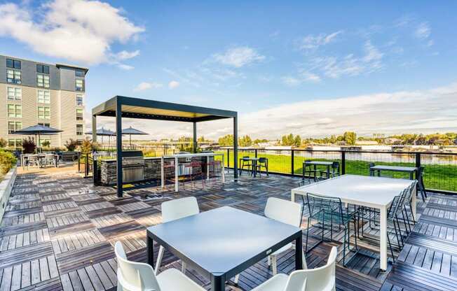 Harbor Sky Patio with Ample Seating and BBQ