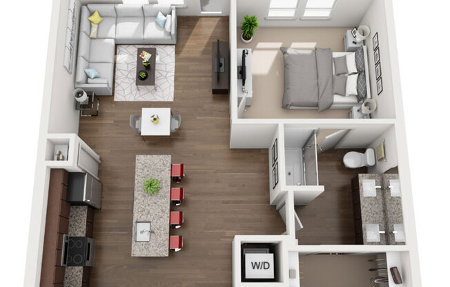 1 bed, 1 bath, 885 sqft, $1,033