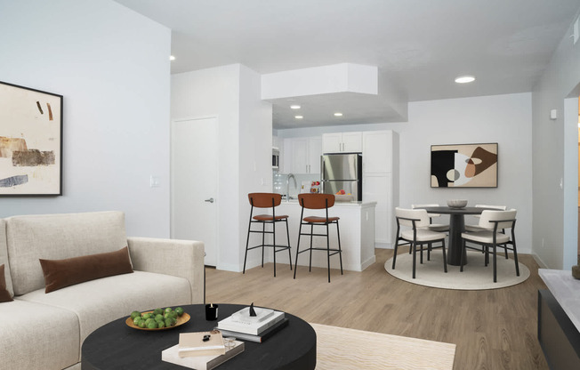 Living Room with Hard Surface Flooring