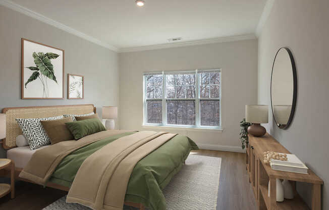 Bedroom with Hard Surface Flooring