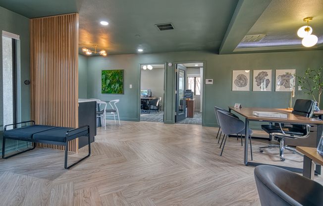 Leasing Office interior at Treehouse in Albuquerque, New Mexico