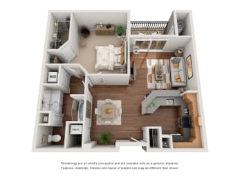 1 bed, 1 bath, $2,299