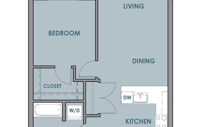 1 bed, 1 bath, 716 sqft, $2,258