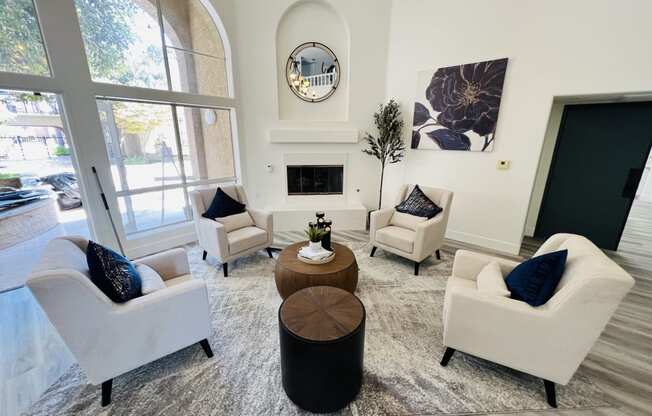 Resident Lounge at Valley View Senior Apartment Homes in Garden Grove, California.