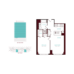 1 bed, 1 bath, 670 sqft, $2,489