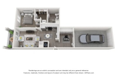 1 bed, 1 bath, 726 sqft, $2,199