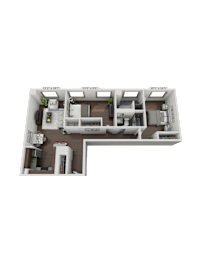 2 beds, 2 baths, 1,010 sqft, $2,295