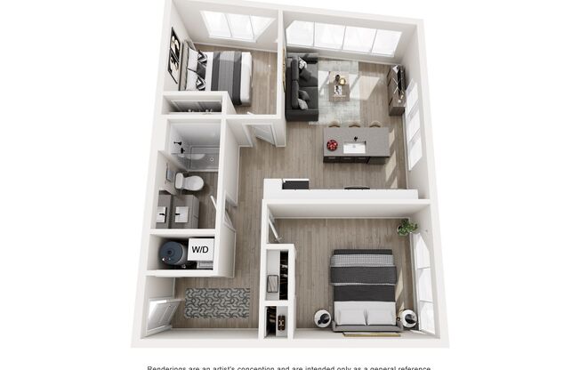 2 beds, 1 bath, 786 sqft, $2,167, Unit 301