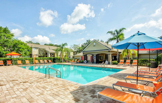 Poolside Sundeck at University Park Apartments, Orlando, FL, 32817