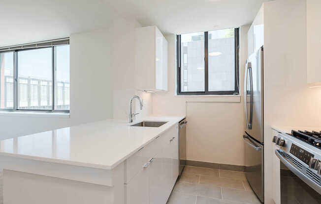 Kitchen with Stainless Steel Appliances