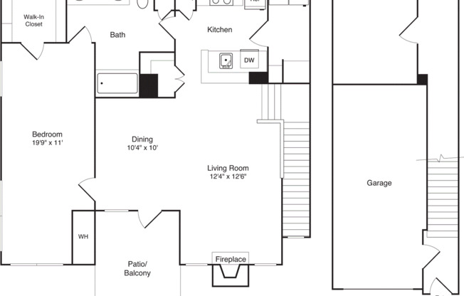 1 bed, 1 bath, 878 sqft, $2,550, Unit 201