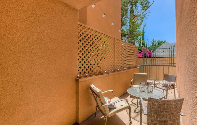 Private Balcony at La Vista Terrace, Hollywood, 90046