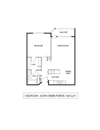 1 bed, 1 bath, 768 sqft, $1,455