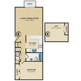 1 bed, 1 bath, 948 sqft, $1,128