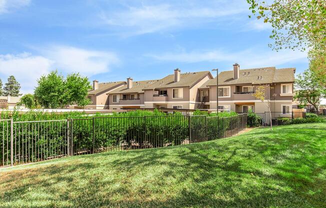 a large lawn in front of a house