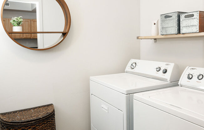Full-size Washer And Dryer In Unit at Four Seasons at Southtowne Apartments, South Jordan