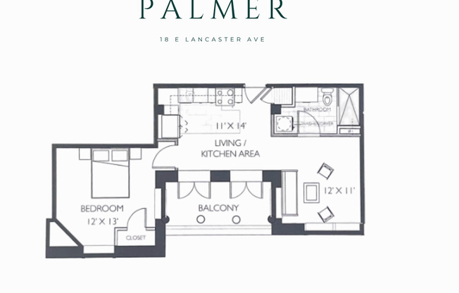 1 bed, 1 bath, 610 sqft, $1,548, Unit 103