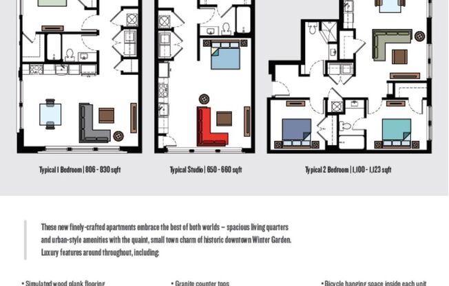 1 bed, 1 bath, 830 sqft, $2,095, Unit 301