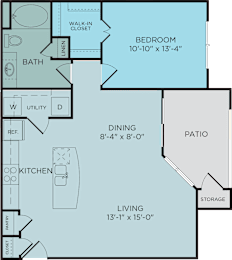 1 bed, 1 bath, 830 sqft, $966
