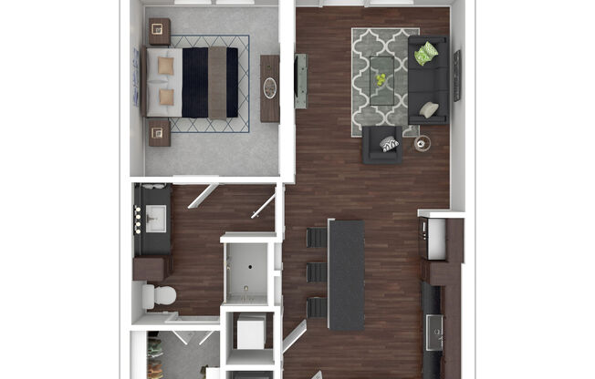 1 bed, 1 bath, 713 sqft, $1,494