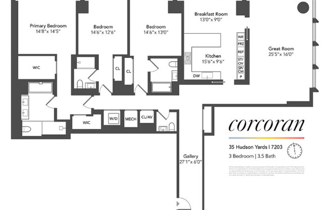 3 beds, 3.5 baths, 2,724 sqft, $27,000, Unit 7203