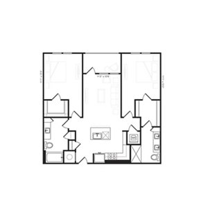 2 beds, 2 baths, 1,089 sqft, $2,784