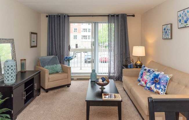 Living Room with Balcony