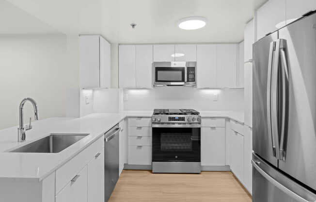 Kitchen with Stainless Steel Appliances