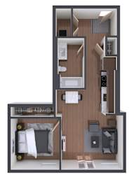 1 bed, 1 bath, 594 sqft, $1,699