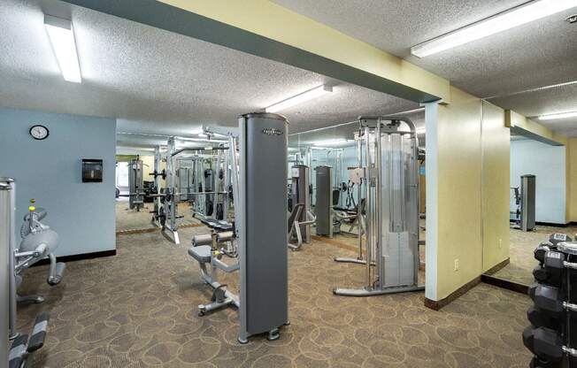 Fitness Room | Cedars Lakeside Apartments in Little Canada, MN