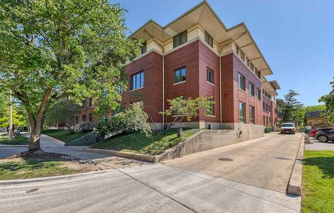 An exterior of Oak Park City and a walkway