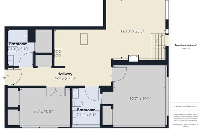 2 beds, 2 baths, 862 sqft, $1,585, Unit 4H