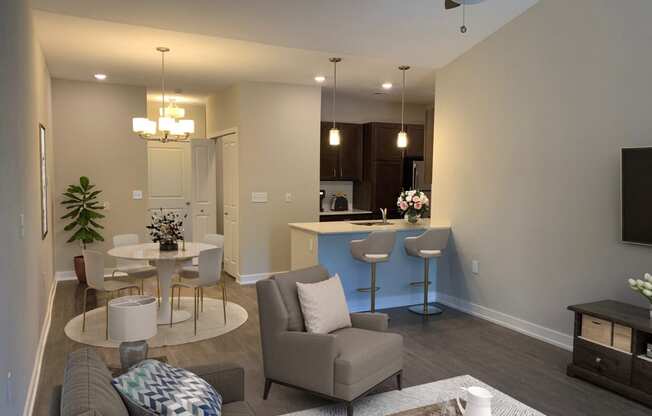 Elite One Bed Open Floor Plan at Emerald Creek Apartments, Greenville