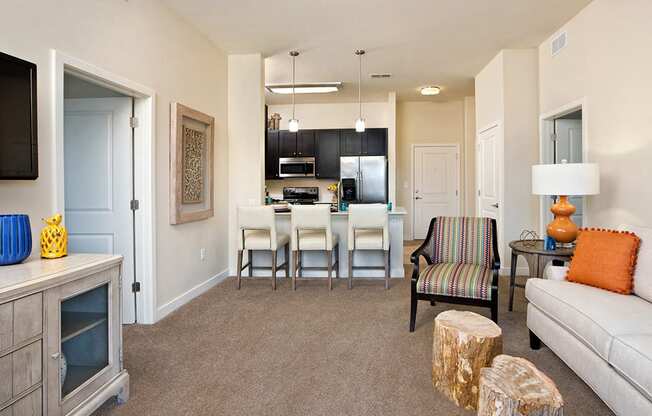 Living area at Solace Apartments in Virginia Beach  23464