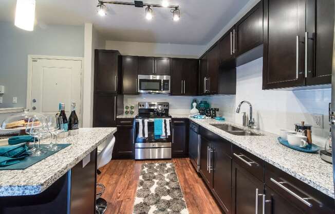 Fully Equipped Kitchen at Arella Lakeline, Texas