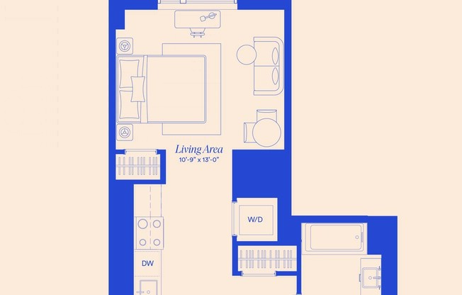 Studio, 1 bath, $3,560, Unit 315P